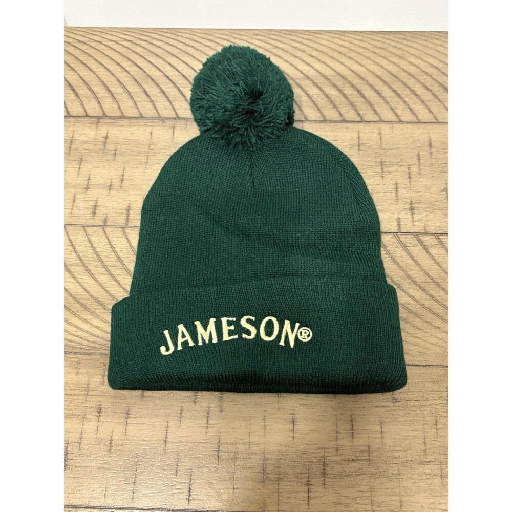 Jameson Irish Whiskey Promo Beanie Stocking Winter Cap Green Solid